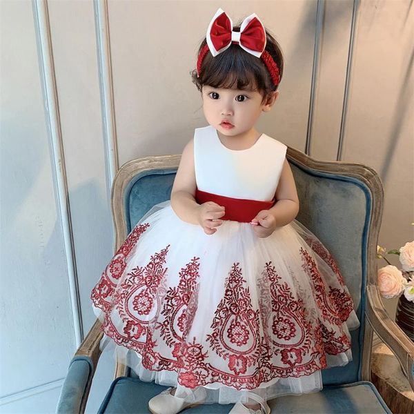 girl's dresses kids tutu born christening princess toddler birthday party children baptism baby girl clothes summer vestidos 1 year, Red;yellow
girl's dresses kids tutu born christening princess toddler birthday party children baptism baby girl clothes summer vestidos 1 year, Red;yellow