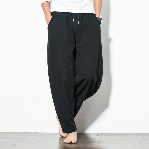 men's pants summer vintage blue men casual harem drawstring loose plus size 4xl 5xl long wide leg sports beachwear trousers male, Black
men's pants summer vintage blue men casual harem drawstring loose plus size 4xl 5xl long wide leg sports beachwear trousers male, Black