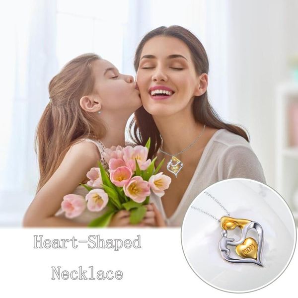 pendant necklaces 2021 s fashion ladies accessories mother's day gift collarbone chain mother and child heartshaped necknece, Silver
pendant necklaces 2021 s fashion ladies accessories mother's day gift collarbone chain mother and child heartshaped necknece, Silver
