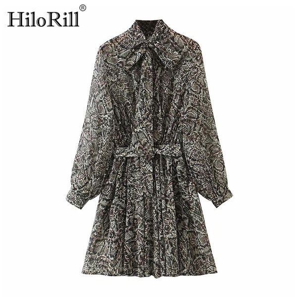 casual dresses hilorill 2021 fashion women snake print dress bow tie neck streetwear mini chiffon bandage pleated sundress femme robe s-l, Black;gray
casual dresses hilorill 2021 fashion women snake print dress bow tie neck streetwear mini chiffon bandage pleated sundress femme robe s-l, Black;gray
