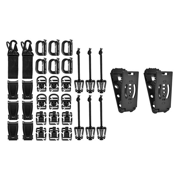 pcs gear clip buckle strap dring hooks keychain & 2 nylon 6-hole waist backpack fixing cords, slings and webbing
pcs gear clip buckle strap dring hooks keychain & 2 nylon 6-hole waist backpack fixing cords, slings and webbing