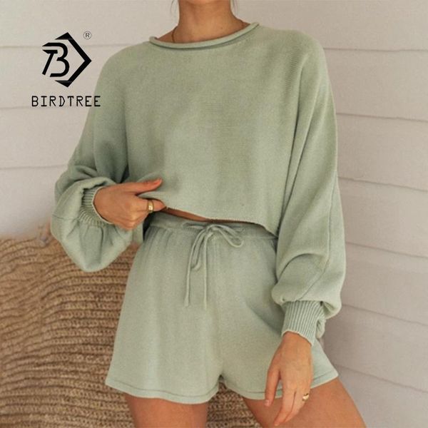 women's tracksuits autumn women knitted 2 pieces set o-neck sweater wide leg shorts puff lantern sleeve crop pullovers spring casual o, Gray
women's tracksuits autumn women knitted 2 pieces set o-neck sweater wide leg shorts puff lantern sleeve crop pullovers spring casual o, Gray