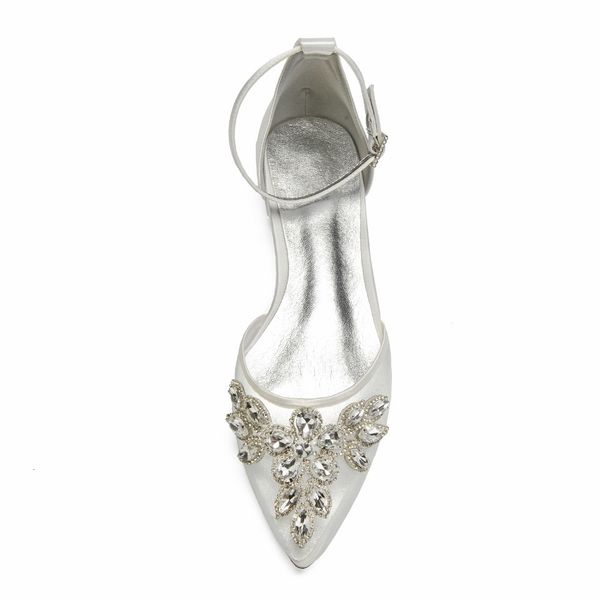 dress shoes elegant lady satin mesh dress flats pointed toe ankle strap bridal wedding shoes with crystal applique party prom moth, Black
dress shoes elegant lady satin mesh dress flats pointed toe ankle strap bridal wedding shoes with crystal applique party prom moth, Black