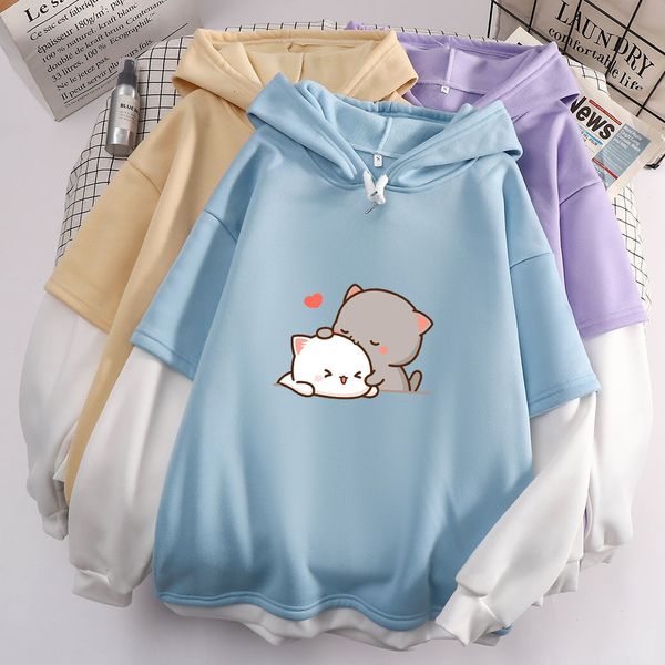 women hoodie oversized couple kawaii cartoon graphic hoddies for 90s aesthetic autumn winter sweatshirt thermal patchwork, Black
women hoodie oversized couple kawaii cartoon graphic hoddies for 90s aesthetic autumn winter sweatshirt thermal patchwork, Black