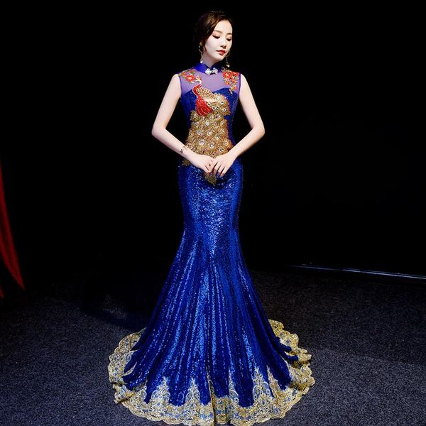 chinese traditional clothing women's evening banquet cheongsam dress luxury backless long qipao party gowns ethnic, Red
chinese traditional clothing women's evening banquet cheongsam dress luxury backless long qipao party gowns ethnic, Red