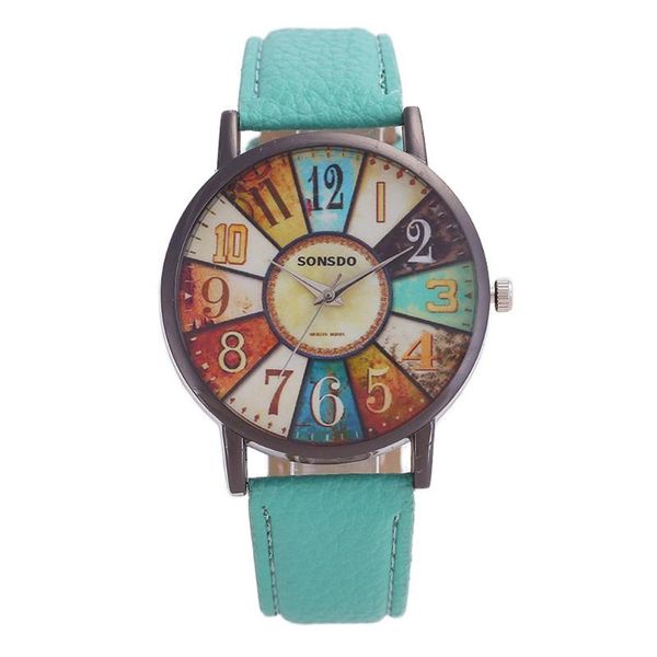 wristwatches womens retro casual wrist watch large dial faux leather analog quartz harajuku doodle relogio feminino, Slivery;brown
wristwatches womens retro casual wrist watch large dial faux leather analog quartz harajuku doodle relogio feminino, Slivery;brown