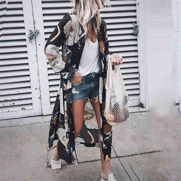 women vintage floral chiffon shirts loose shawl kimono cardigan boho long sunscreen jacket blouse 210323, White
women vintage floral chiffon shirts loose shawl kimono cardigan boho long sunscreen jacket blouse 210323, White