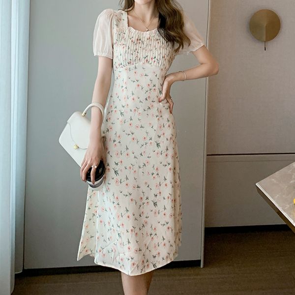 retro floral dress women's temperament short sleeve high-end slim dress summer elegant printed mid-length fairy dress 210515, Black;gray
retro floral dress women's temperament short sleeve high-end slim dress summer elegant printed mid-length fairy dress 210515, Black;gray