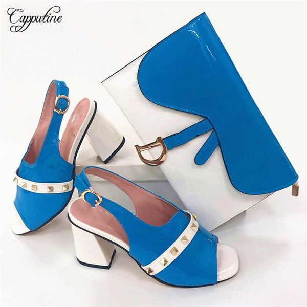 dress shoes graceful party set blue and white high heel sandals with purse elegant bag sets 8108 height 8cm ,size 38-44, Black
dress shoes graceful party set blue and white high heel sandals with purse elegant bag sets 8108 height 8cm ,size 38-44, Black
