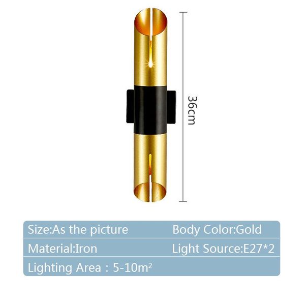 modern aluminum tube wall light e27 fixtures gold black nordic restaurant living room aisle corridor balcony lamp lamps
modern aluminum tube wall light e27 fixtures gold black nordic restaurant living room aisle corridor balcony lamp lamps