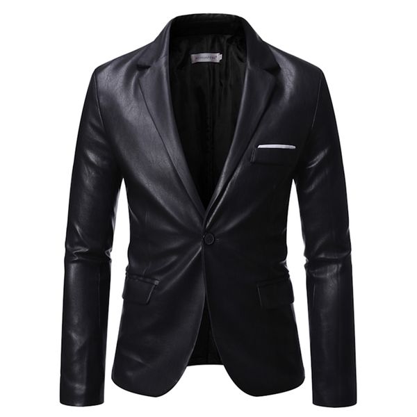 artificial skin jacket pu men's business leather suit business large size 6xl / black autumn men's clothing 211118
artificial skin jacket pu men's business leather suit business large size 6xl / black autumn men's clothing 211118