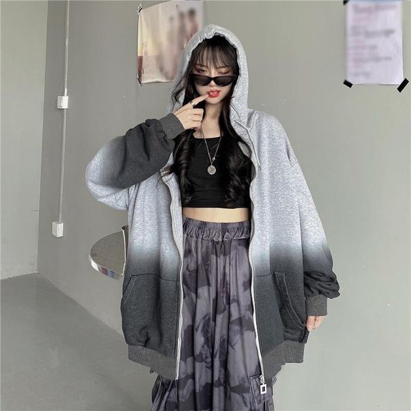 women's hoodies & sweatshirts oversize tie-dye hooded zipper women long sleeve pockets female autumn streetwear casual ladies hoodie, Black
women's hoodies & sweatshirts oversize tie-dye hooded zipper women long sleeve pockets female autumn streetwear casual ladies hoodie, Black