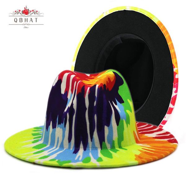 arrival faux wool tie-dye women fedora hats men wide brim panama style felt jazz cap, Blue;gray
arrival faux wool tie-dye women fedora hats men wide brim panama style felt jazz cap, Blue;gray