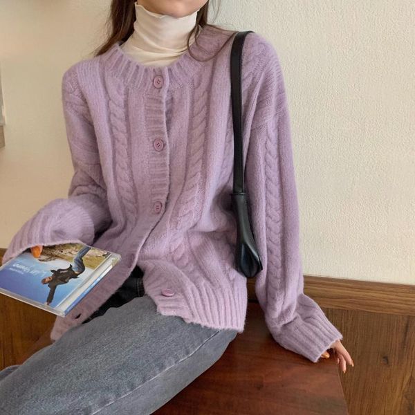 women's knits & tees cardigan women long sleeve korean fashion knitted sweater winter button up coats cardigans femme, White
women's knits & tees cardigan women long sleeve korean fashion knitted sweater winter button up coats cardigans femme, White