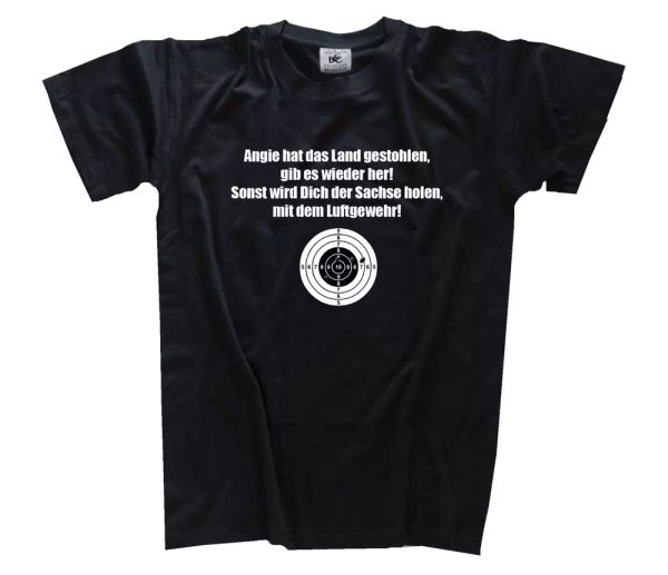 angie the country has stolen give it restores wreckage saxony t-shirt s-3xl, White;black
angie the country has stolen give it restores wreckage saxony t-shirt s-3xl, White;black