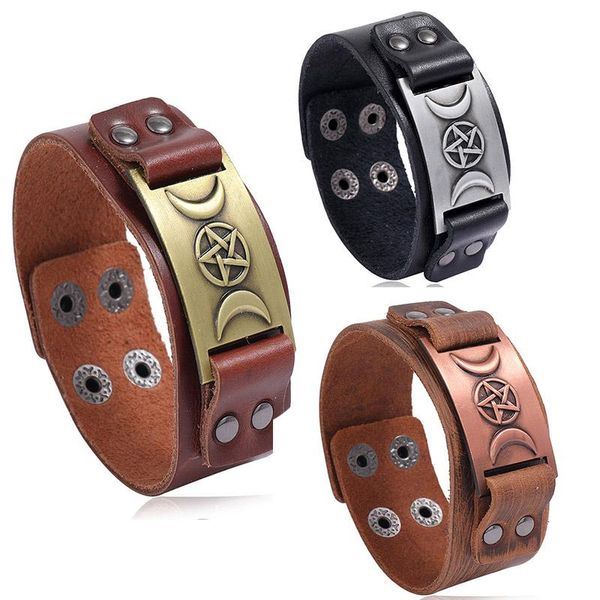 tennis fashion star&moon antique metal charm leather bracelets vintage women men cuff bangles jewelry accessories party wristbands gift, Golden;silver
tennis fashion star&moon antique metal charm leather bracelets vintage women men cuff bangles jewelry accessories party wristbands gift, Golden;silver