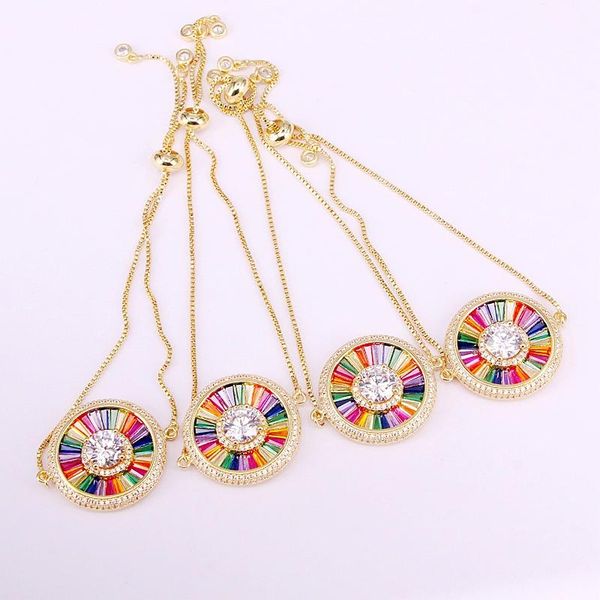 link, chain 6pcs, brilliant rainbow crystal charm cz micro pave bracelets colorful zirconia link lady girl fashion jewelry gifts, Black
link, chain 6pcs, brilliant rainbow crystal charm cz micro pave bracelets colorful zirconia link lady girl fashion jewelry gifts, Black