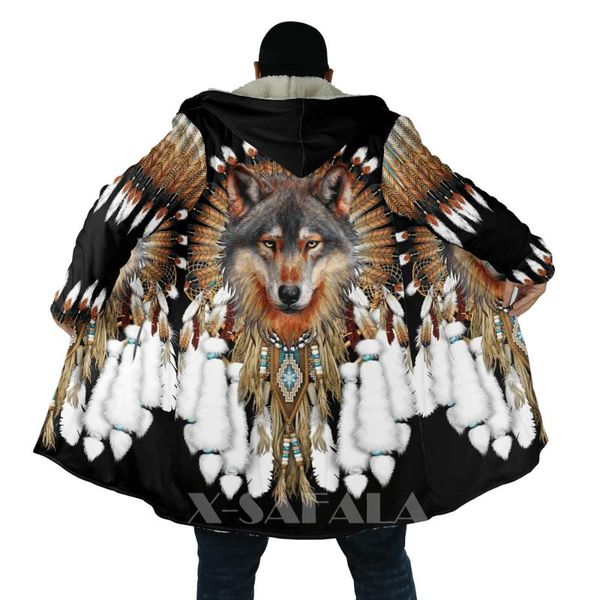 men's wool & blends native wolf animal feather all over 3d printed thick warm hooded cloak for men windproof fleece casual-36, Black
men's wool & blends native wolf animal feather all over 3d printed thick warm hooded cloak for men windproof fleece casual-36, Black