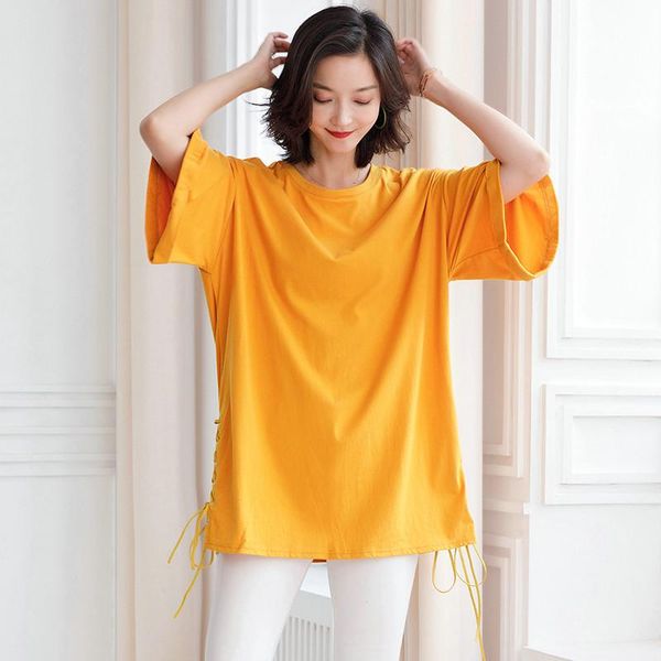 summer ladies solid color casual loose cotton blouse fashion female short sleeve women's blouses & shirts, White
summer ladies solid color casual loose cotton blouse fashion female short sleeve women's blouses & shirts, White