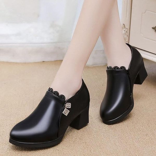 dress shoes women pumps pu leather high heels casual pointed toe footwear zapatos mujer fashion slip on platform ladies, Black
dress shoes women pumps pu leather high heels casual pointed toe footwear zapatos mujer fashion slip on platform ladies, Black