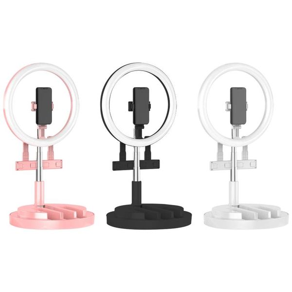 cell phone mounts & holders trepied dimmable lamp deskcircle fill light stand holder makeup pography ring tripod