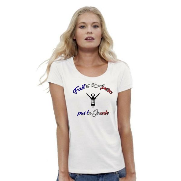 womens t-shirt made the dj not the face, White;black
womens t-shirt made the dj not the face, White;black