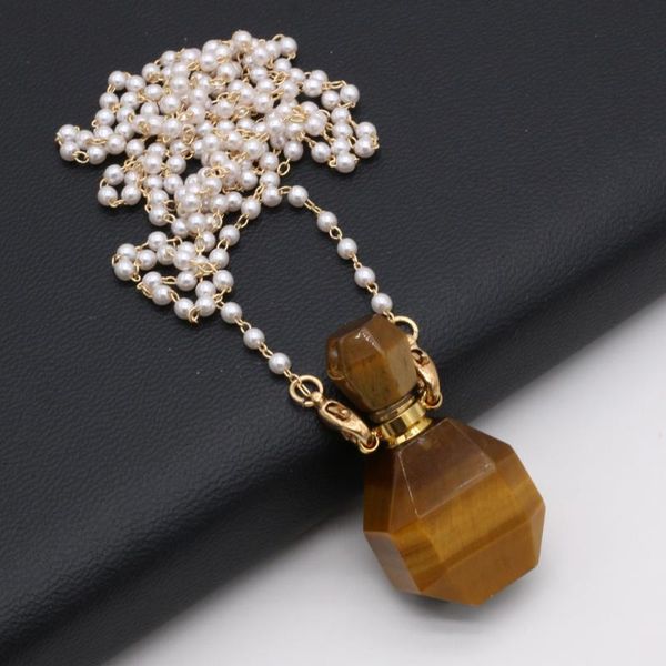 chains 80cm natural essential oil diffuser perfume bottle plus glass pearl chain tiger eye stone necklace for women accessories gift, Silver
chains 80cm natural essential oil diffuser perfume bottle plus glass pearl chain tiger eye stone necklace for women accessories gift, Silver