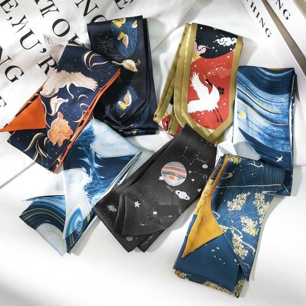 nqx printing strip silk scarf cravat women spring autumn korea versatile scarf wrist strap hair wrist band ribbon long ties bag belt hair ba, Black;gray
nqx printing strip silk scarf cravat women spring autumn korea versatile scarf wrist strap hair wrist band ribbon long ties bag belt hair ba, Black;gray