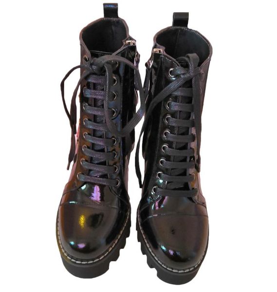 boots 10 cm hoof heel ankle shoes female brand handmade party patent leather cross tied formal high pumps plus size, Black
boots 10 cm hoof heel ankle shoes female brand handmade party patent leather cross tied formal high pumps plus size, Black