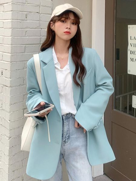 women's suits & blazers fried street suit coat women's dress korean loose spring and autumn 2021 design sense small fashion, White;black
women's suits & blazers fried street suit coat women's dress korean loose spring and autumn 2021 design sense small fashion, White;black