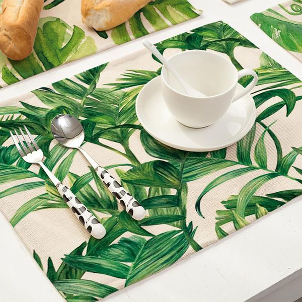 table runner green leaves pattern placemat home decoration accessories for western pad insulation dining mat bowls coasters
table runner green leaves pattern placemat home decoration accessories for western pad insulation dining mat bowls coasters