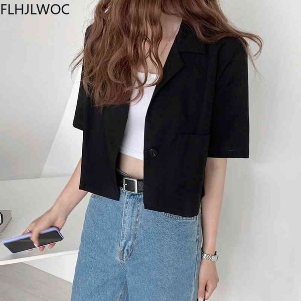 women's suits & blazers short summer office lady elegant cute single-breasted design womens jackets and coats flhjjlwoc zj1p, White;black
women's suits & blazers short summer office lady elegant cute single-breasted design womens jackets and coats flhjjlwoc zj1p, White;black