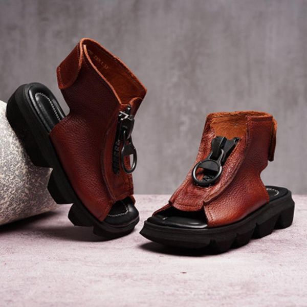 women's shoes 2021 spring summer leather retro casual fashion wild sandals thick non-slip single, Black
women's shoes 2021 spring summer leather retro casual fashion wild sandals thick non-slip single, Black
