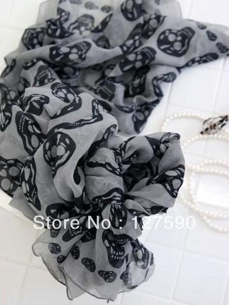 scarves the ghost head wholesale voile scarf foreign skull pringting shawls, Blue;gray
scarves the ghost head wholesale voile scarf foreign skull pringting shawls, Blue;gray