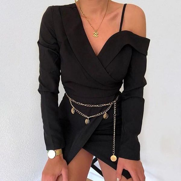 casual dresses asymmetric off shoulder v-neck dress party sheath a line plain short women elegant high street autumn, Black;gray
casual dresses asymmetric off shoulder v-neck dress party sheath a line plain short women elegant high street autumn, Black;gray