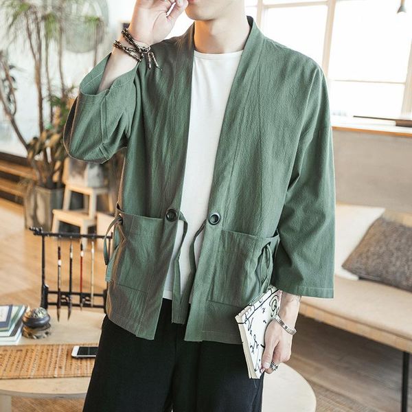 men's jackets 2021 spring autumn chinese style cardigan cotton linen long-sleeved shirt large size loose hanfu male jacket, Black;brown
men's jackets 2021 spring autumn chinese style cardigan cotton linen long-sleeved shirt large size loose hanfu male jacket, Black;brown