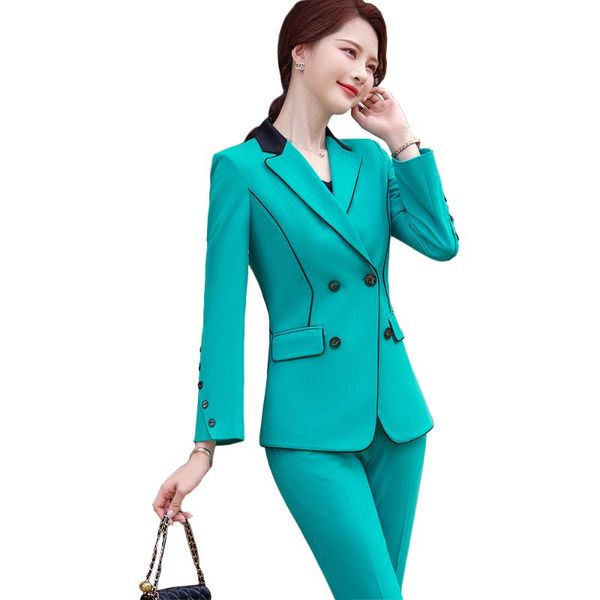 women's two piece pants office ladies white green blue pink jacket and pant suit fashion women female formal work business 2 set blazer
women's two piece pants office ladies white green blue pink jacket and pant suit fashion women female formal work business 2 set blazer