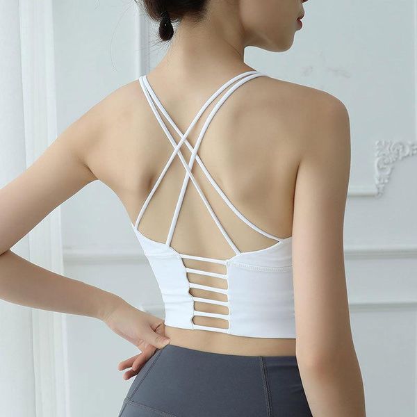 gym clothing t push up sports brassiere bra running fitness beauty back vest yoga underwear women's, White;black
gym clothing t push up sports brassiere bra running fitness beauty back vest yoga underwear women's, White;black
