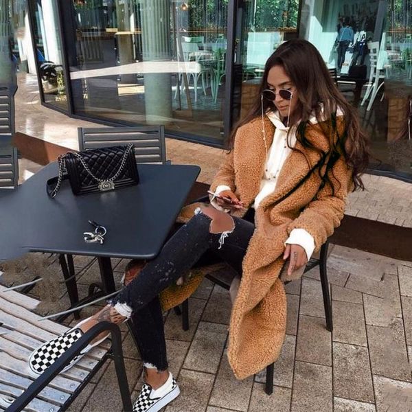 women's wool & blends autumn and winter double-faced fleece lapel buttoned woolen coat women, Black
women's wool & blends autumn and winter double-faced fleece lapel buttoned woolen coat women, Black