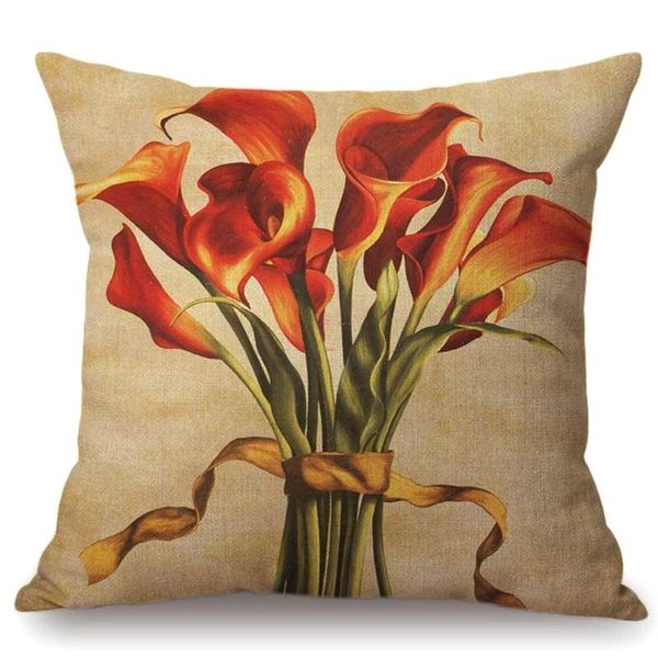 vintage flower calla tulip decorative throw pillow for home square cotton linen hand painting floral cushion cover case 45x45cm cushion/deco
vintage flower calla tulip decorative throw pillow for home square cotton linen hand painting floral cushion cover case 45x45cm cushion/deco