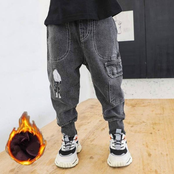 boys' fall/winter models are durable wear-resistant plus velvet warm year-old harlan jeans, Blue
boys' fall/winter models are durable wear-resistant plus velvet warm year-old harlan jeans, Blue