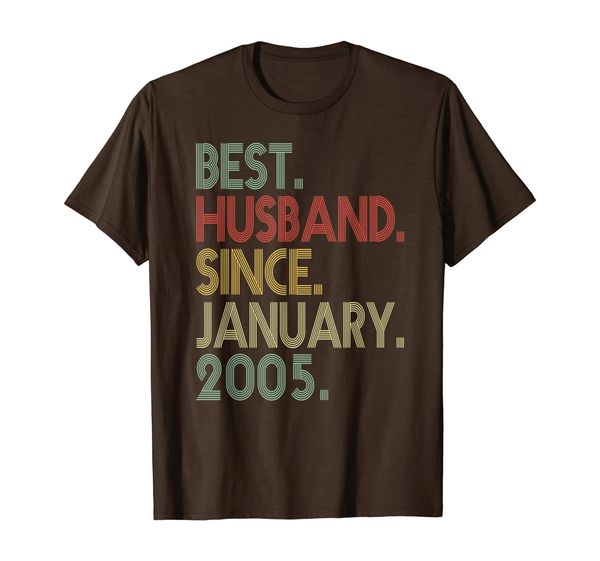 Mens 15th Wedding Anniversary Gifts Husband Since January 2005 T-Shirt, Mainly pictures
Mens 15th Wedding Anniversary Gifts Husband Since January 2005 T-Shirt, Mainly pictures
