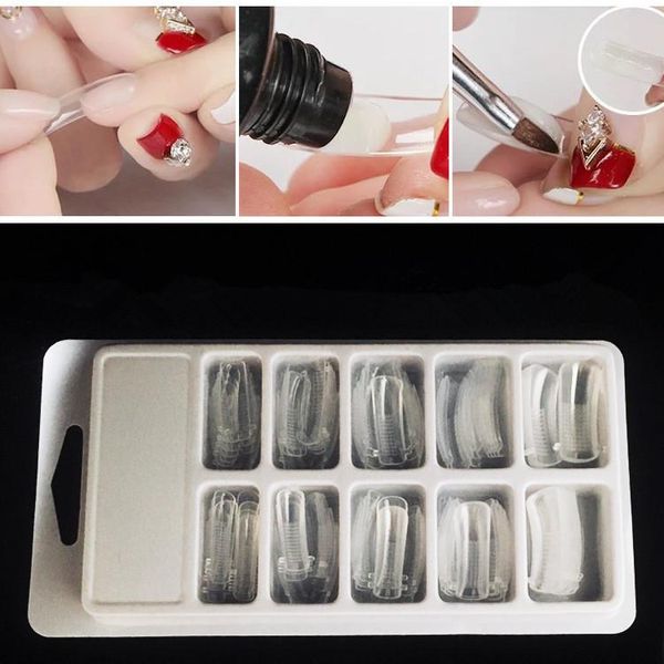 2021 100pcs/box quick building nail mold tips nail dual forms finger extension nail art uv extension tool, Red;gold
2021 100pcs/box quick building nail mold tips nail dual forms finger extension nail art uv extension tool, Red;gold
