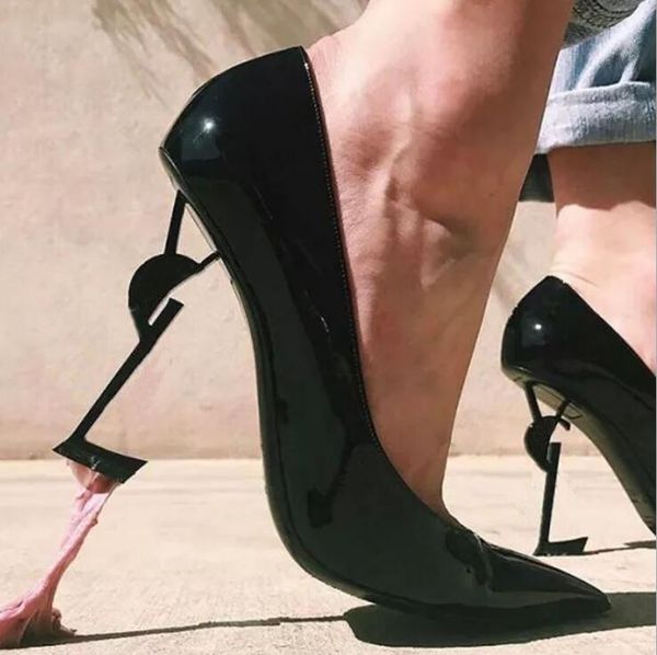 dress shoes y pumps high heel women pointed metal letter 7cm 10cm genuine leather wedding 43 no box, Black
dress shoes y pumps high heel women pointed metal letter 7cm 10cm genuine leather wedding 43 no box, Black