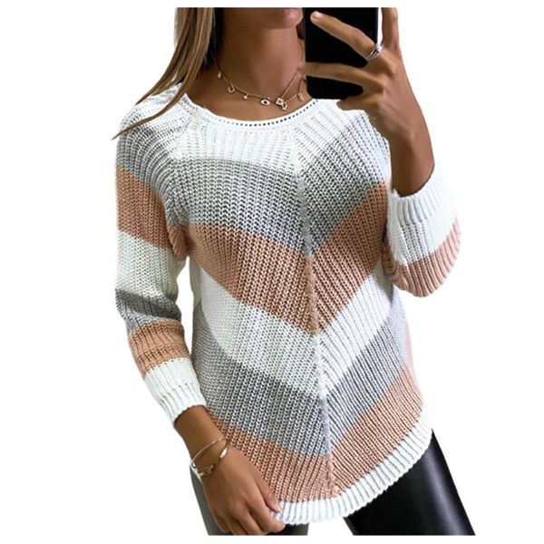 women's sweaters 2021 autumn winter knitted women sweater fashion long sleeve pullovers casual o-neck color matching trend female, White;black
women's sweaters 2021 autumn winter knitted women sweater fashion long sleeve pullovers casual o-neck color matching trend female, White;black