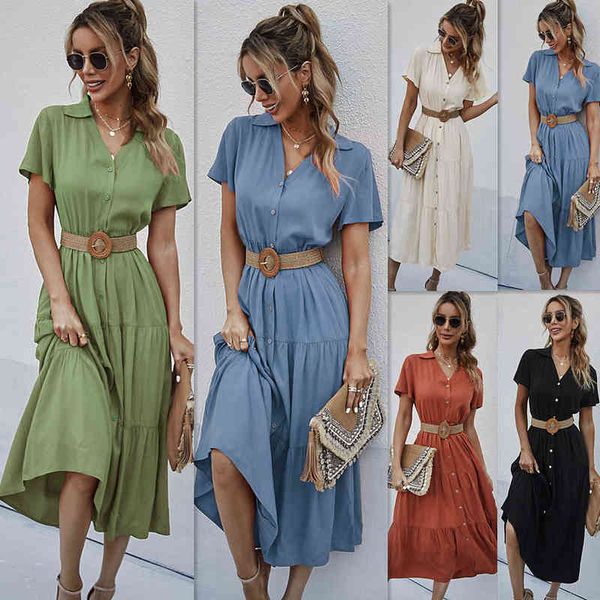 casual dresses self developed and digned slim shirt dresses 2022 summer group, Black;gray
casual dresses self developed and digned slim shirt dresses 2022 summer group, Black;gray
