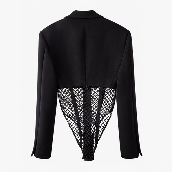 hoodie patchwork hollow out bodysuit for women notched long sleeve high waist slim jumpsuits female 2021 fashion, Black
hoodie patchwork hollow out bodysuit for women notched long sleeve high waist slim jumpsuits female 2021 fashion, Black