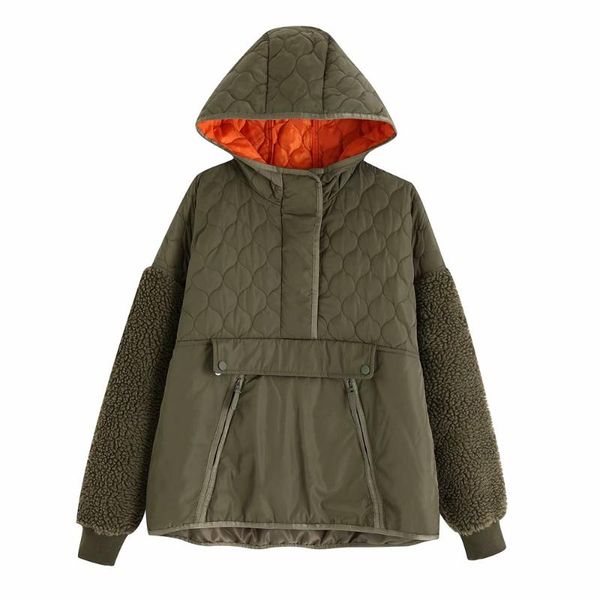 women's jackets fall and winter 2021 fleece sleeve cover, cap, loose thin cotton dress, large pocket decorative jacket, Black;brown
women's jackets fall and winter 2021 fleece sleeve cover, cap, loose thin cotton dress, large pocket decorative jacket, Black;brown