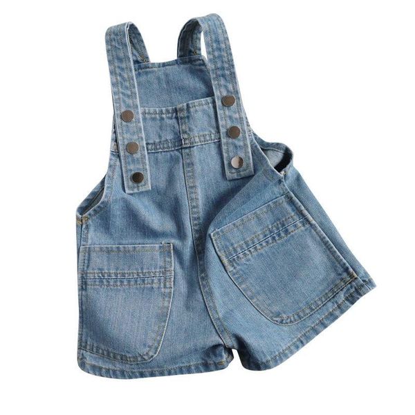 jumpsuits boys and girls baby washed cotton denim strap shorts spring summer fashion all-match casual pants, Blue
jumpsuits boys and girls baby washed cotton denim strap shorts spring summer fashion all-match casual pants, Blue