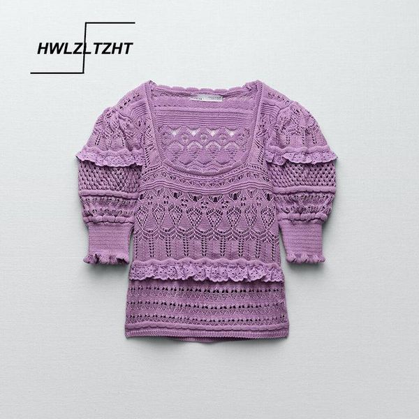women's blouses & shirts hwlzltzht purple ruffle woman embroidery crop women summer 2021 knit cutwork ladies short sleeve pullover, White
women's blouses & shirts hwlzltzht purple ruffle woman embroidery crop women summer 2021 knit cutwork ladies short sleeve pullover, White